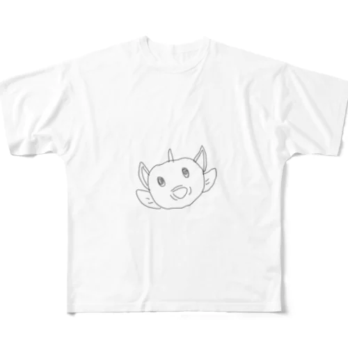 キモいおさかなくん フルグラフィックTシャツ