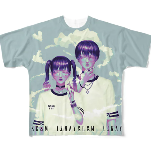 IJNAY&C&M - 003 フルグラフィックTシャツ