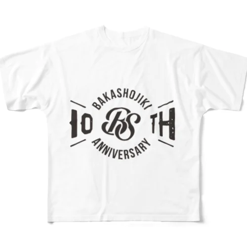 BS 10th Anniversary Type1 チャコール フルグラフィックTシャツ