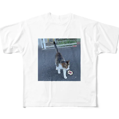 ながしっぽ　type.Ｊ All-Over Print T-Shirt