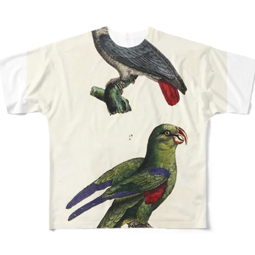 博物画　オウム All-Over Print T-Shirt