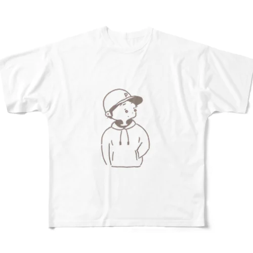 PONIくん フルグラフィックTシャツ