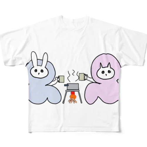 キャンプファイヤー コーヒー フルグラフィックTシャツ