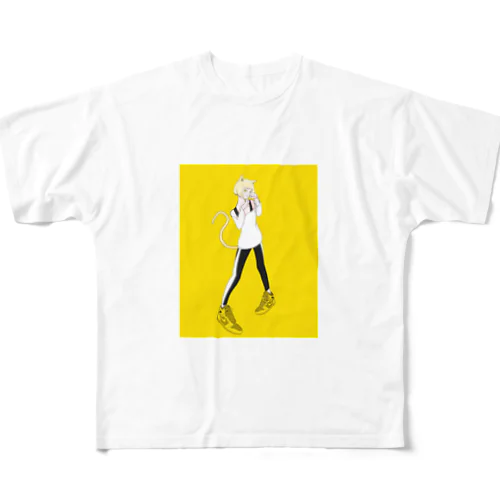 ネコ娘ﾁｬﾝ All-Over Print T-Shirt