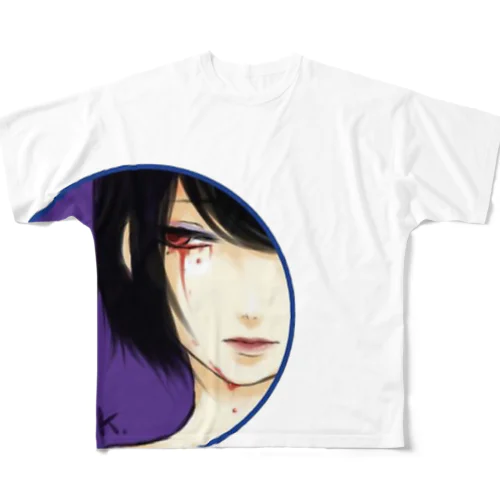 血涙 All-Over Print T-Shirt