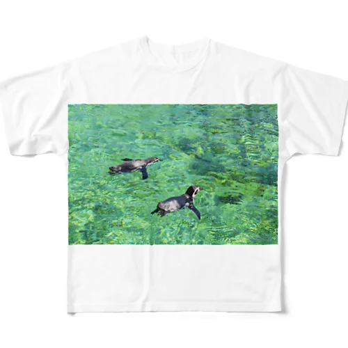 ペンギンといっしょ フルグラフィックTシャツ