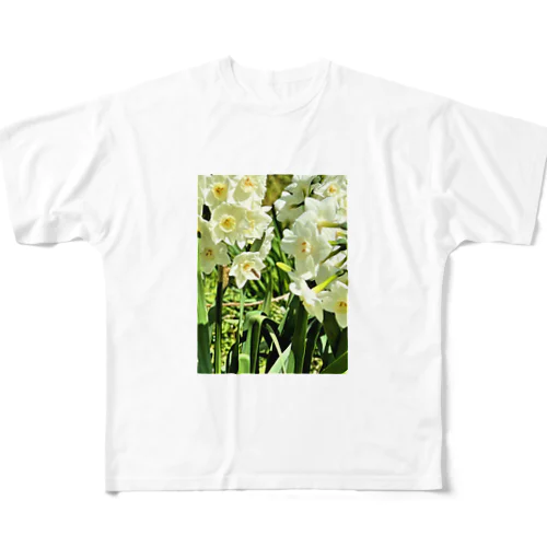 水仙の庭 フルグラフィックTシャツ