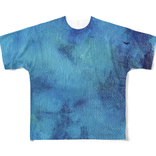 青と光の世界 All-Over Print T-Shirt