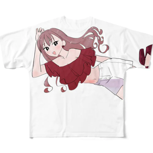 赤月日菜 フルグラフィックTシャツ