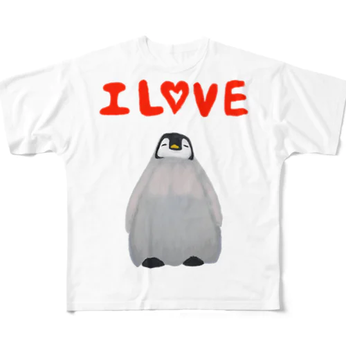 ペンギン好きによるペンギン好きの為のペンギングッズ フルグラフィックTシャツ