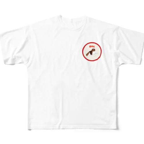dogステッカー フルグラフィックTシャツ