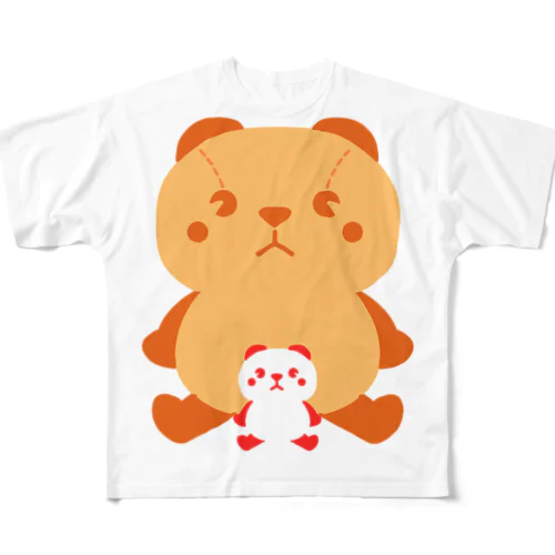 ちいさいクマやおおきいクマ All-Over Print T-Shirt