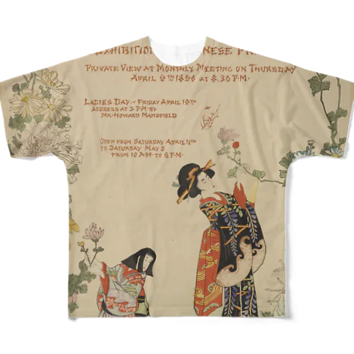 japanese prints フルグラフィックTシャツ