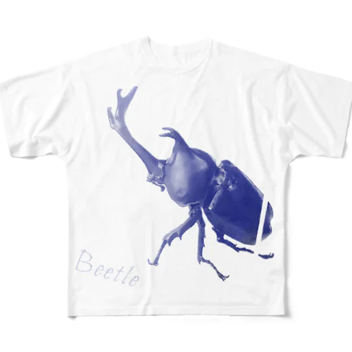 カブトムシ 2 フルグラフィックTシャツ