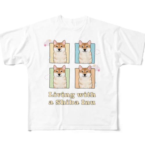 柴犬のいる暮らし All-Over Print T-Shirt