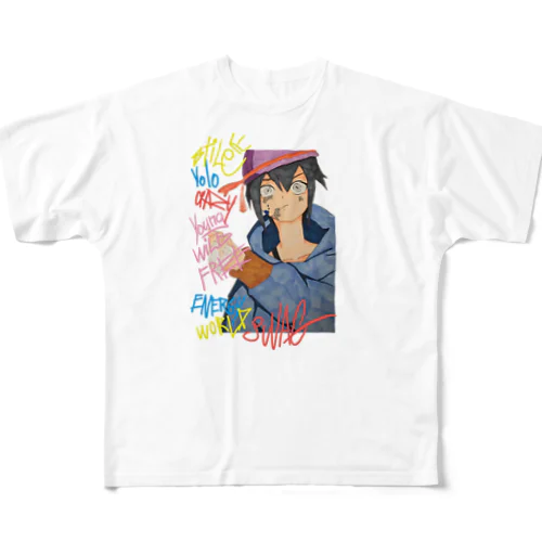 少年かーくん All-Over Print T-Shirt