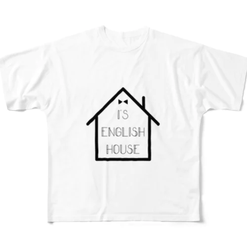 I's ENGLISH HOUSE GOODS 풀그래픽 티셔츠