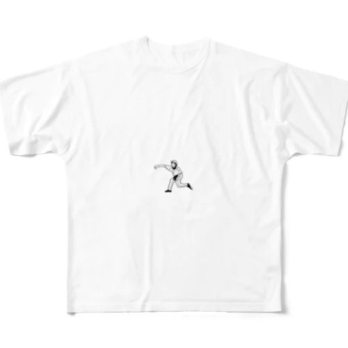 野球してる君 All-Over Print T-Shirt