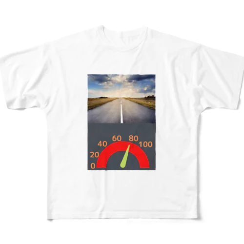 時速80キロ フルグラフィックTシャツ