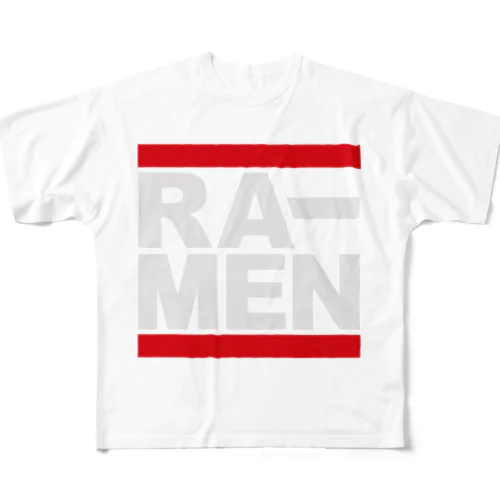 RA-MEN ラーメン　白文字 All-Over Print T-Shirt