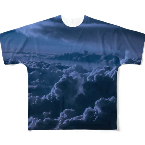 雲 フルグラフィックTシャツ