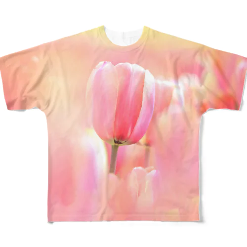 TULIP PINK フルグラフィックTシャツ