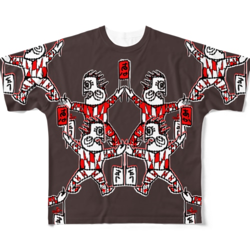 紅白朗 All-Over Print T-Shirt