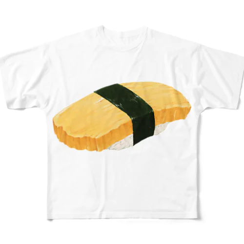 玉子のお寿司美味しいねグッズ フルグラフィックTシャツ