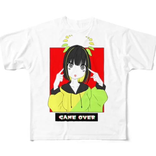 GAMEOVER フルグラフィックTシャツ