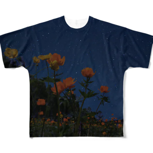 夜に咲く All-Over Print T-Shirt