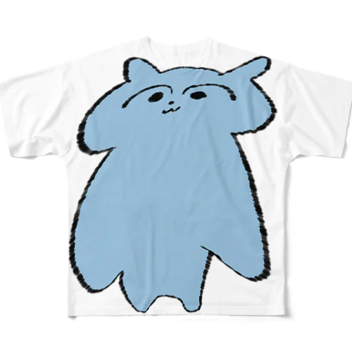 水属性の熊 All-Over Print T-Shirt