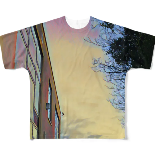 夕日 (写真) All-Over Print T-Shirt