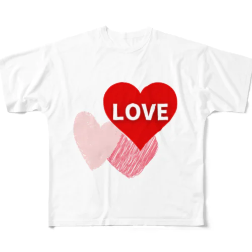 lover フルグラフィックTシャツ