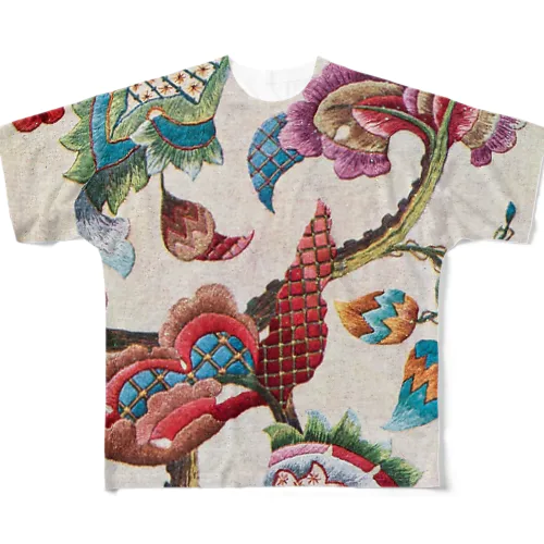 花華 All-Over Print T-Shirt