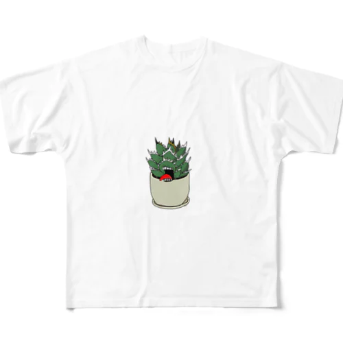 Yoko.Ryu_plants_公式グッズ(鉢入り文字なし) フルグラフィックTシャツ