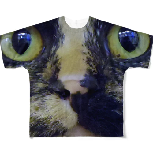 サビ猫 フルグラフィックTシャツ