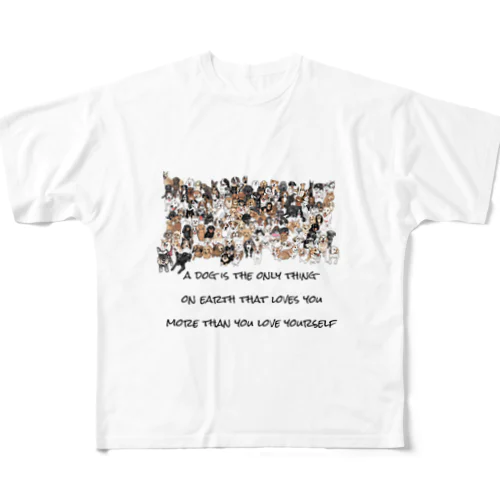 ワンコ大集合！ All-Over Print T-Shirt