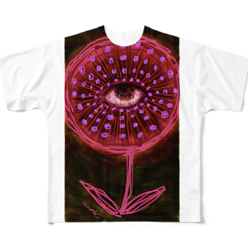 darkflower フルグラフィックTシャツ