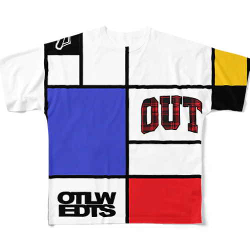 Outlow Edits Composition フルグラフィックTシャツ