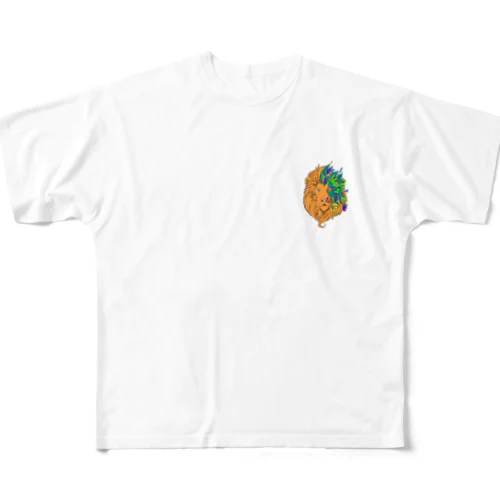 ライオン All-Over Print T-Shirt