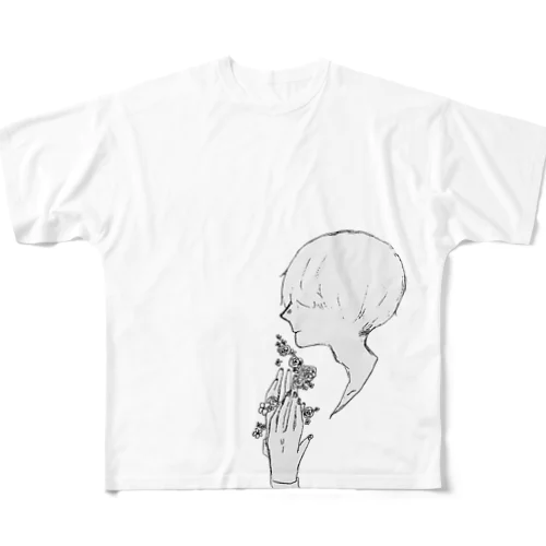 まっしゅマッシュMASH All-Over Print T-Shirt