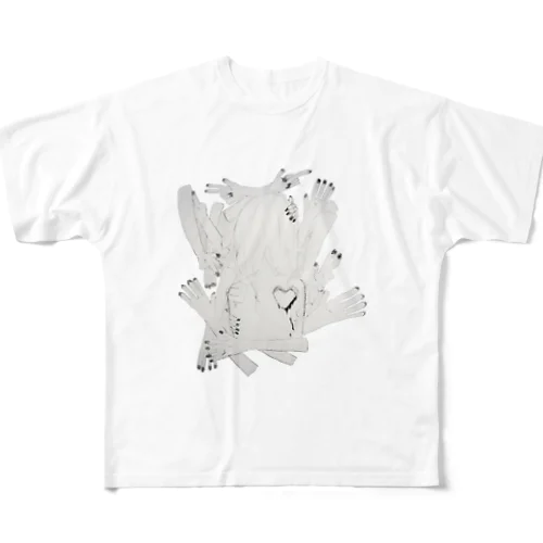 罪悪感少女 All-Over Print T-Shirt