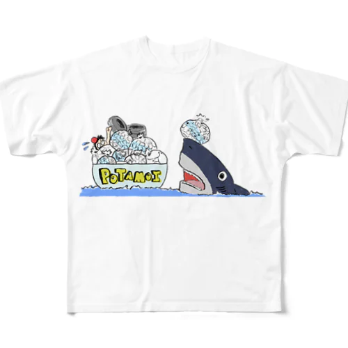 海洋生態系安全維持条約 フルグラフィックTシャツ