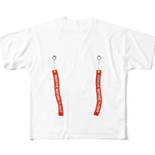 REMOVE BEFORE FLIGHT All-Over Print T-Shirt