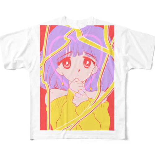 きゅん フルグラフィックTシャツ