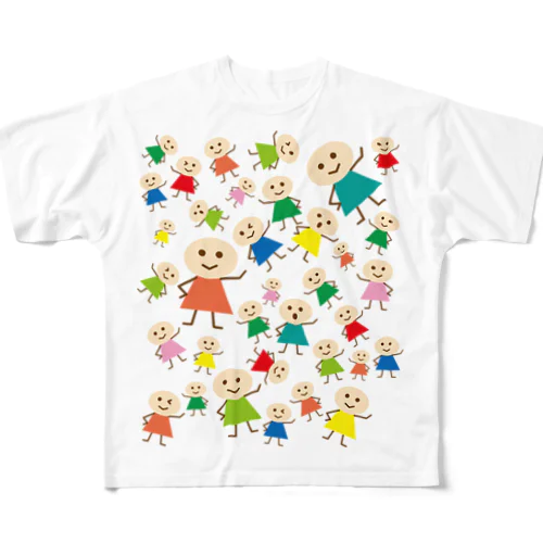 こびとわらわら 無地 All-Over Print T-Shirt