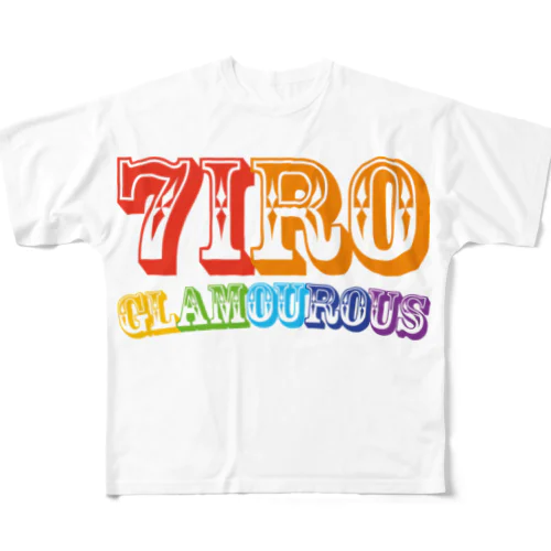 7IRO GLAMOUROUSフルグラフィック All-Over Print T-Shirt