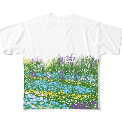4月の花壇 All-Over Print T-Shirt