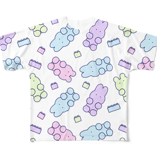 グミたち/パステル All-Over Print T-Shirt