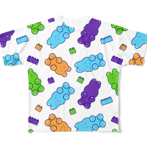 グミたち/カラフル All-Over Print T-Shirt